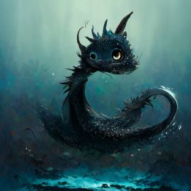 Угольный дракон арт