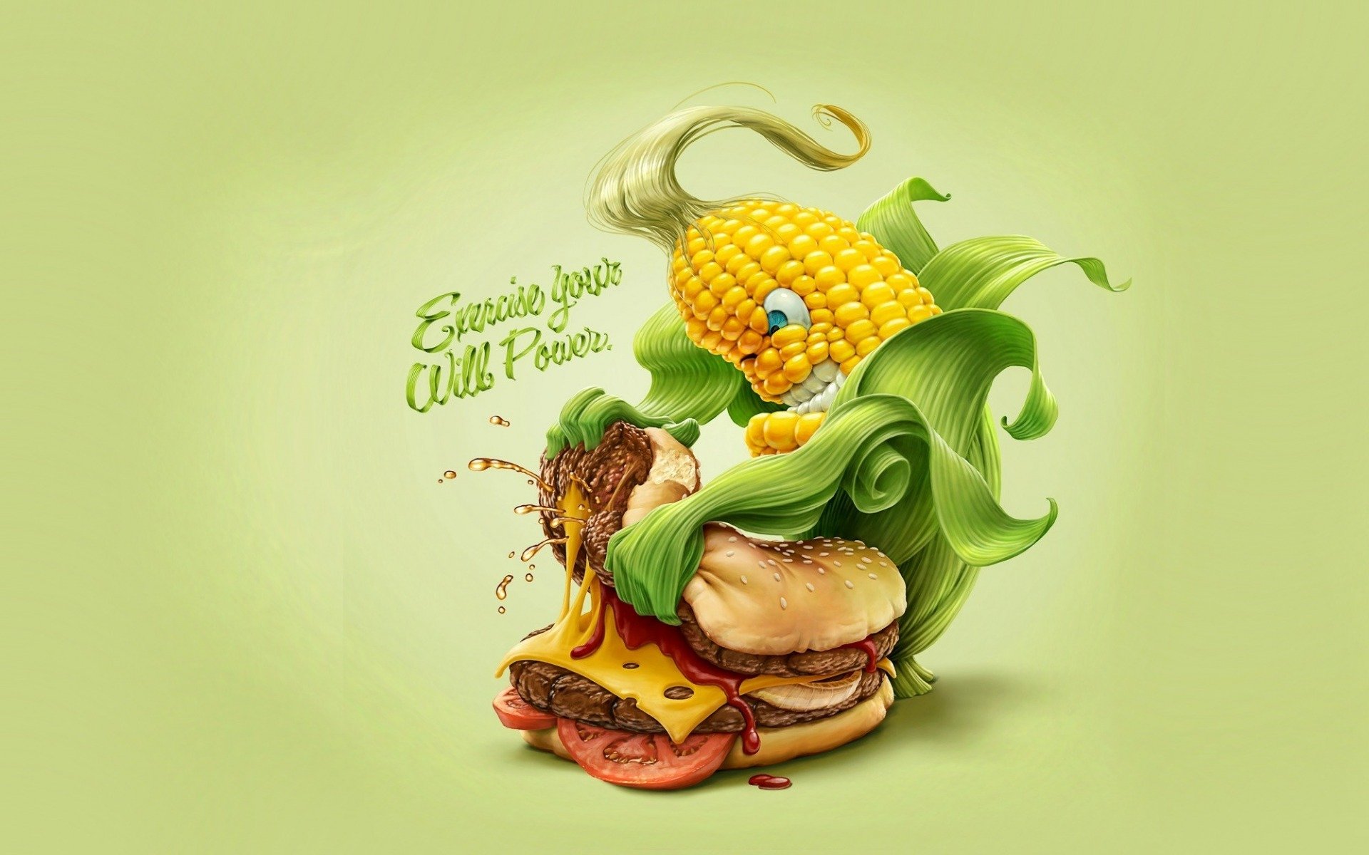 Слоган питания. Креативные иллюстрации. Реклама здорового питания. Креативные плакаты. Здоровое питание арт.
