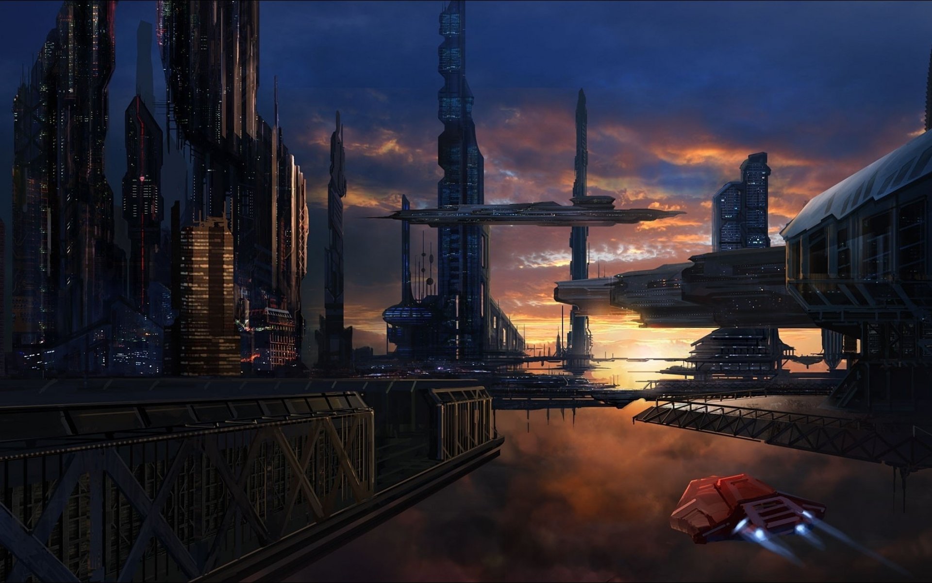 Города в компьютерных играх. Научно-фантастический город (Sci-Fi City) Universal Singgapor. Арт Sci Fi City'. Sci-Fi Art город. Город будущего.