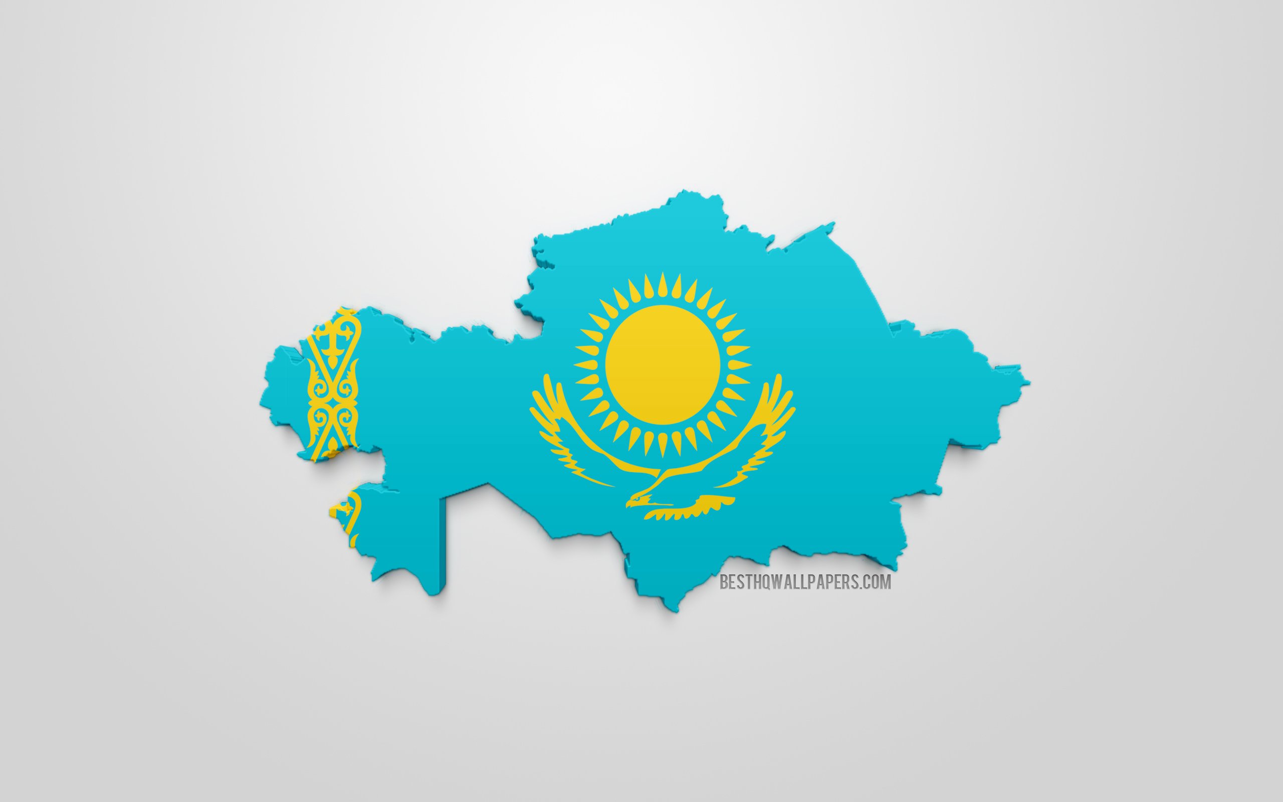 Казахстан флаг и территория