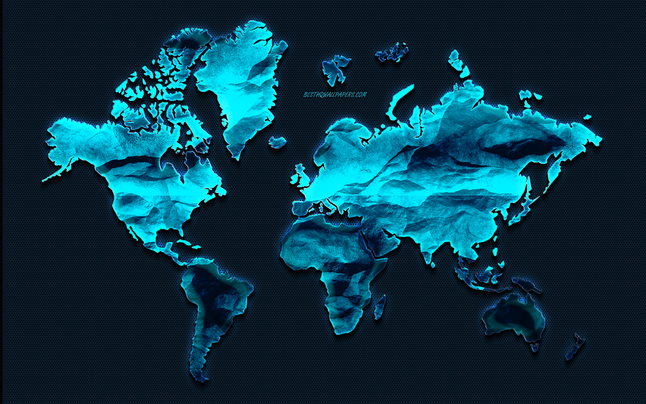 Map high resolution. Голубая карта. Синий мир.