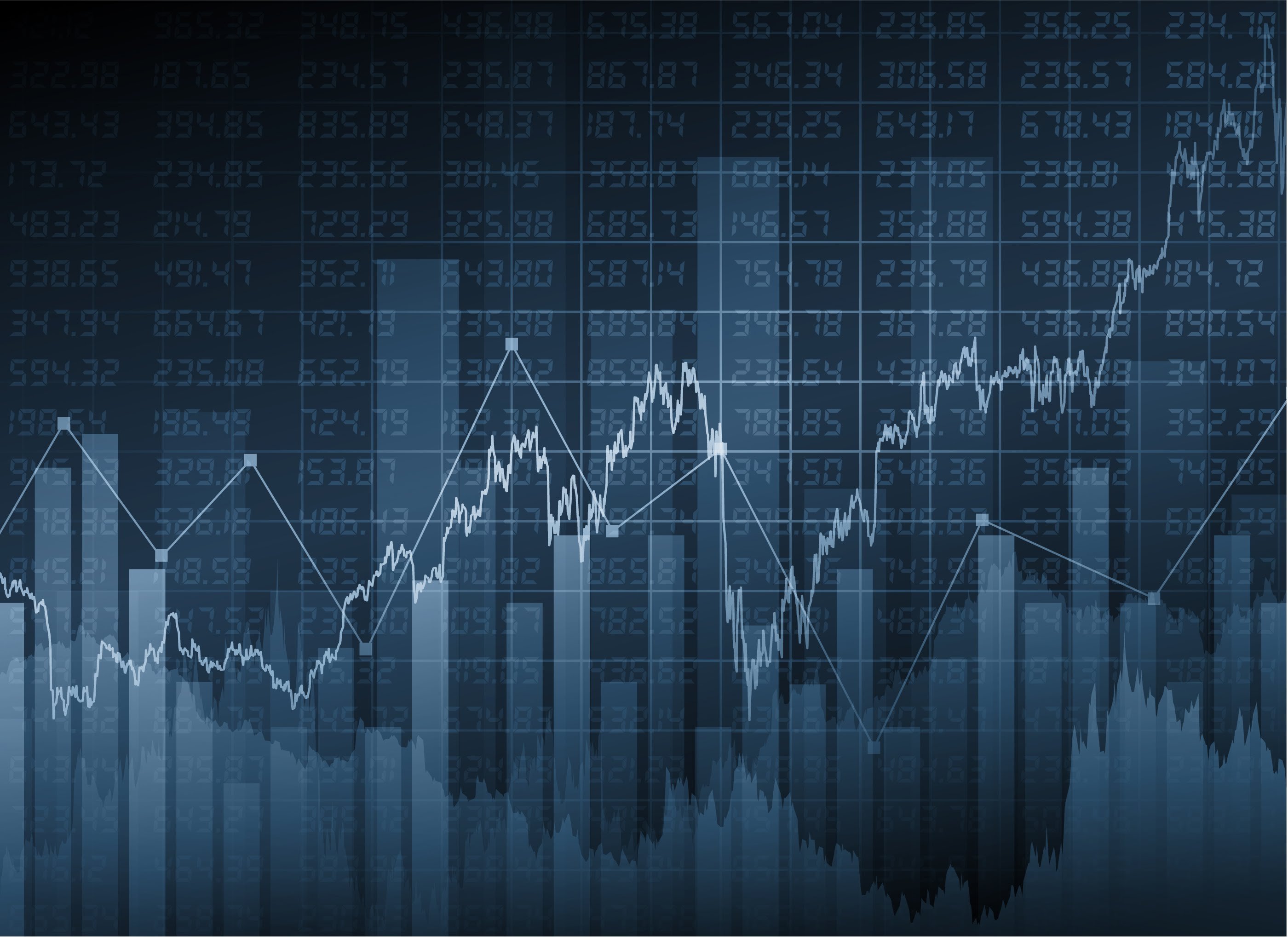 Financial index. Красивый график. Фондовый рынок. Трейдинг фон. Графики биржи.