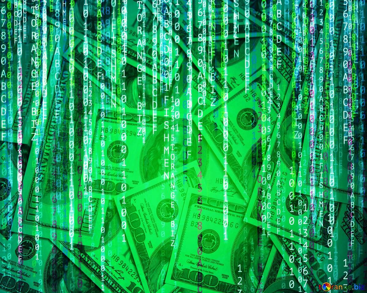 Деньги на зеленом фоне фото