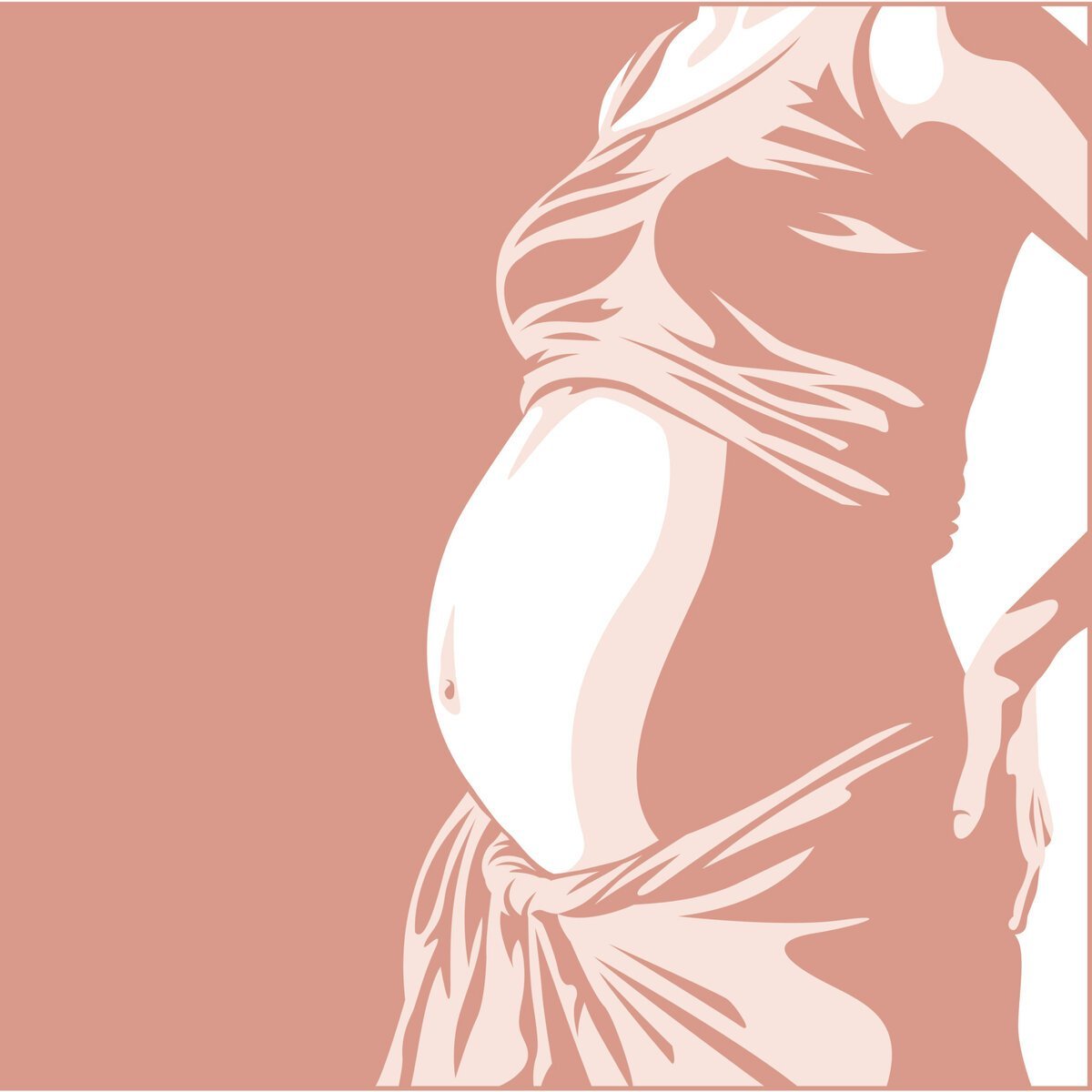 Беременная арт
