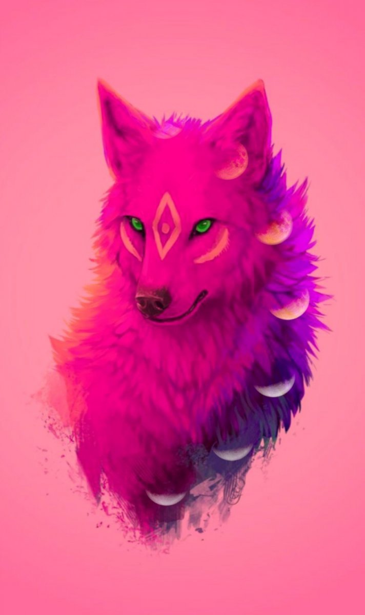 Розовая волчица
