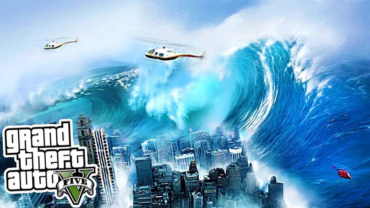 конец света в гта 5 цунами фото 18