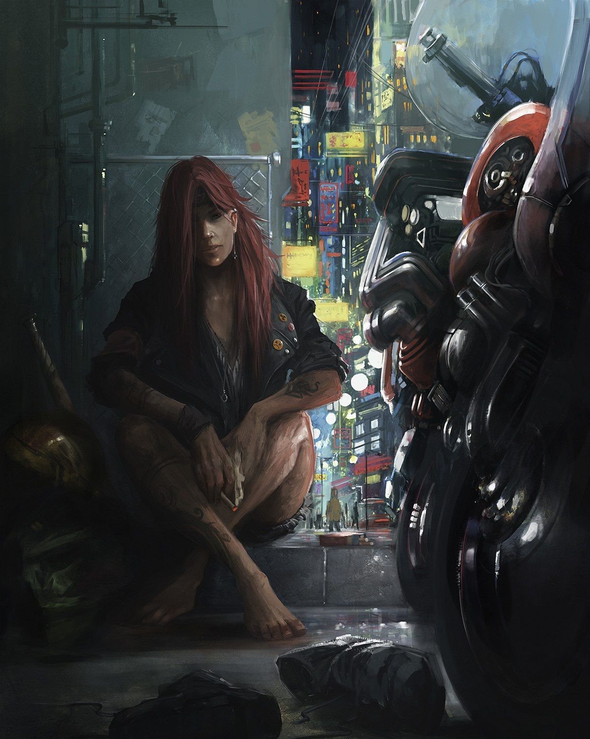 Красивая девушка в киберпанк. Cyberpunk кресло Art. Cyberpunk персонаж Anna байкер. Киберпанк 2077 наемники арт. Кресло Cyberpunk 2077.