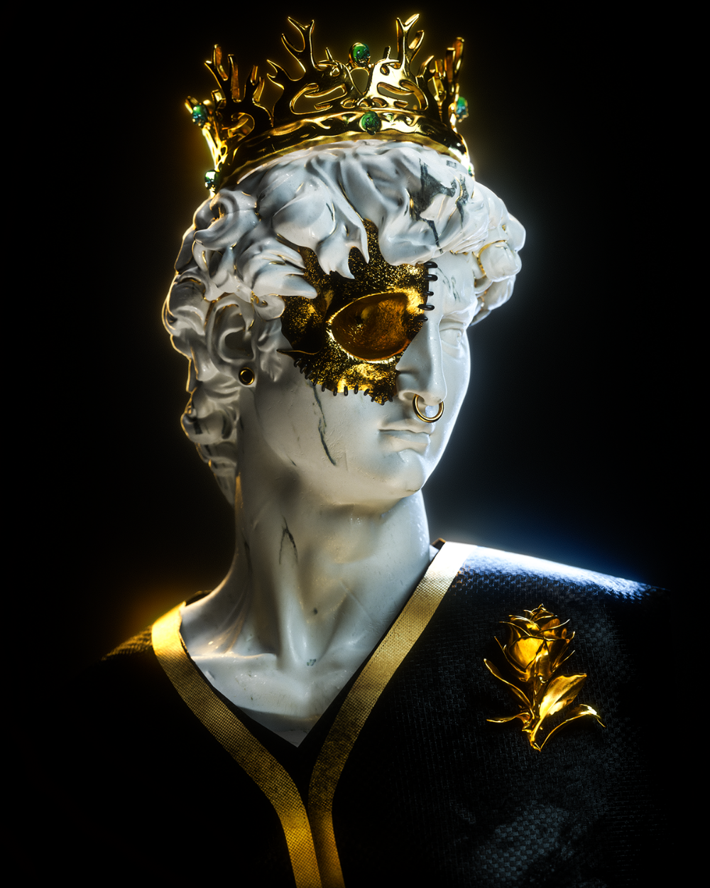 Gold avatars. Скульптуры древней Греции aesthetic. Греческие скульптуры с золотом. Античные статуи в золоте.