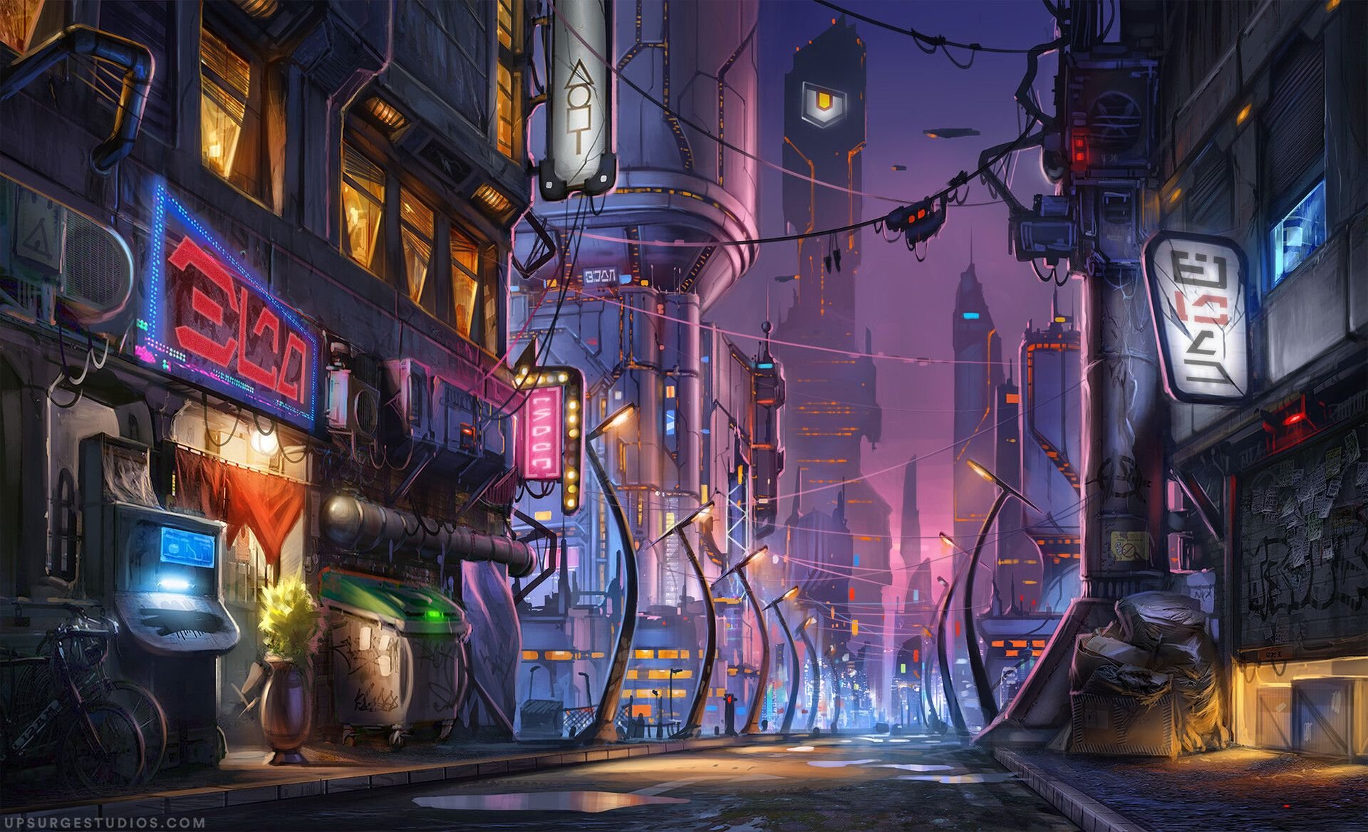 Cyberpunk Street 3d