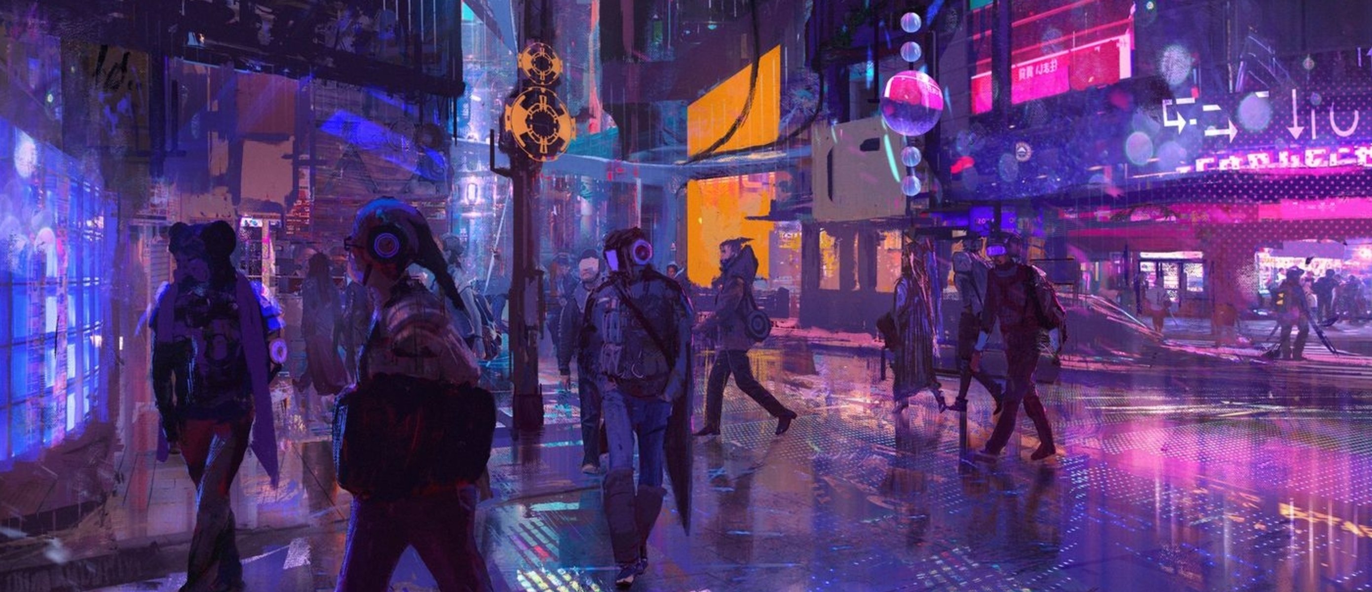 Киберпанк люби меня люби прохождение. Город в стиле Cyberpunk 2077. Cyberpunk 2077 арт неон город. Хром киберпанк. Корейский киберпанк человек.