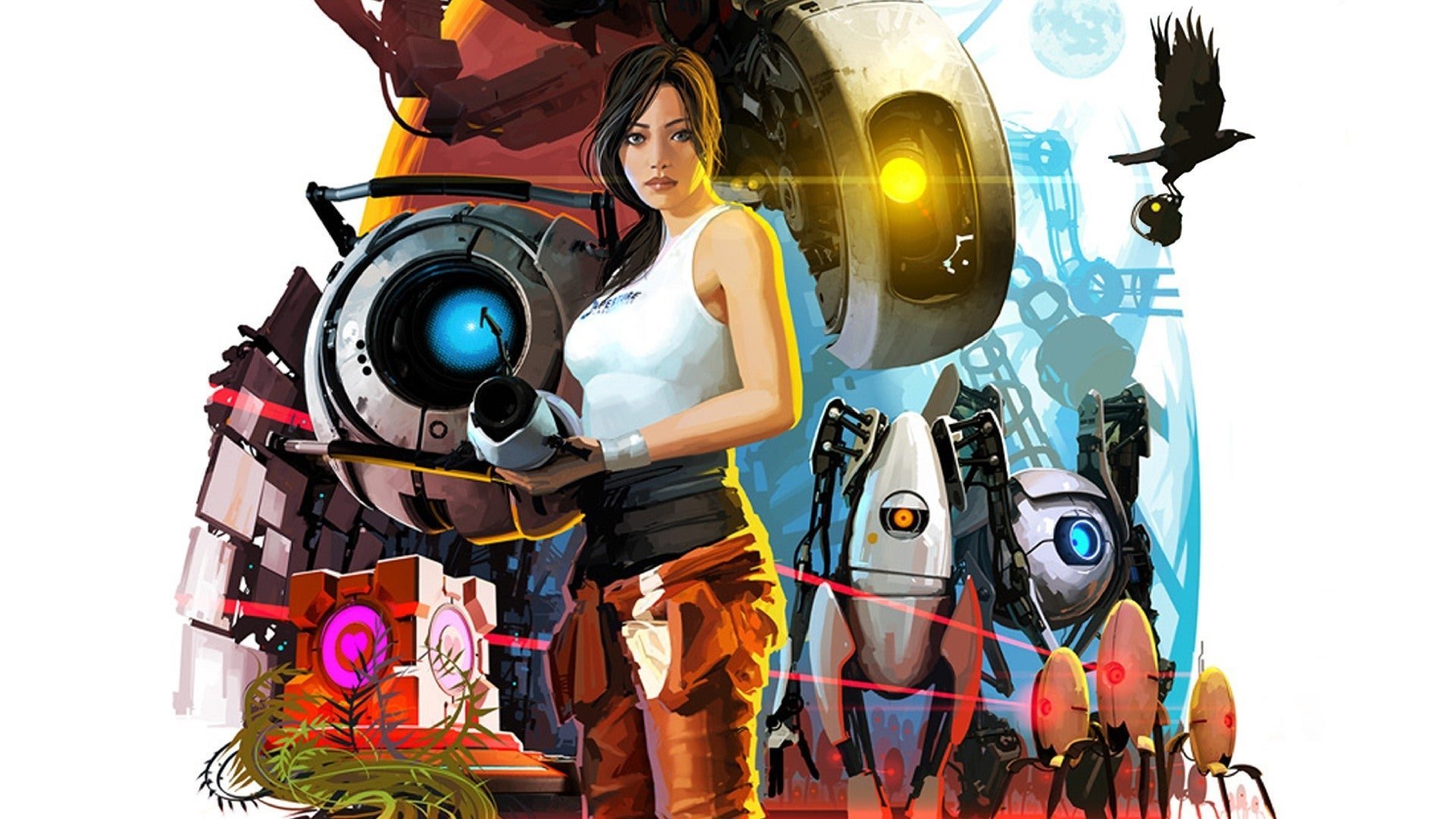 Усла портал. Игра Portal 2. Portal 2 Art. Портал 2 персонажи. Картинки портал 2.