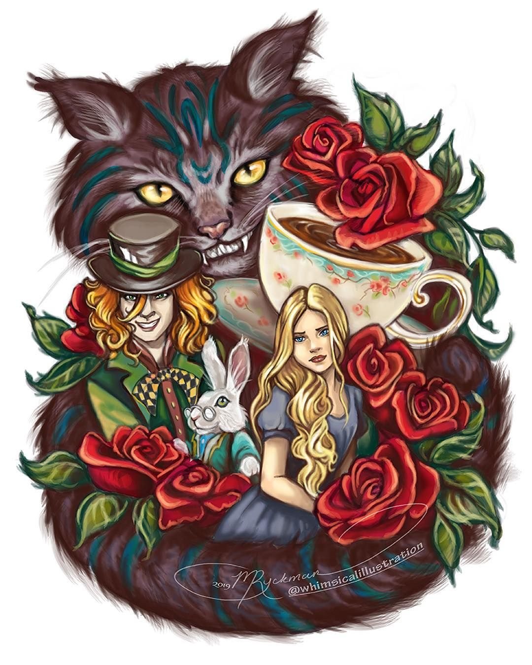 Алиса и чеширский кот