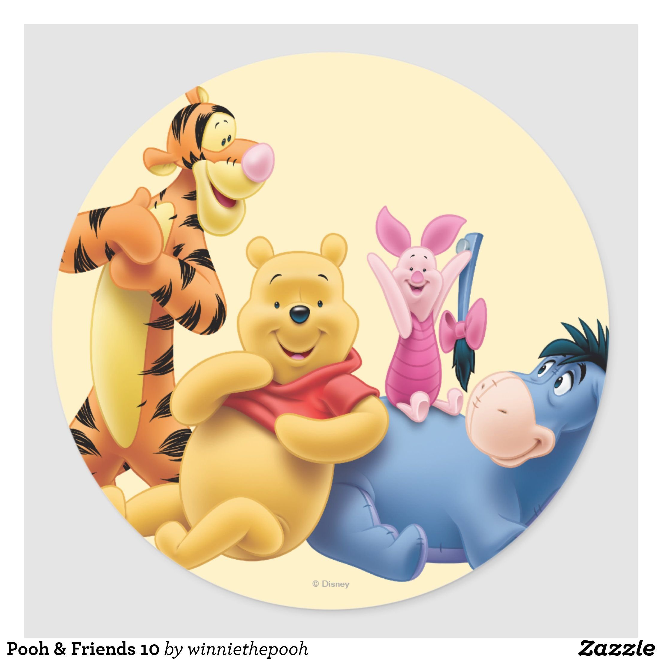 Pooh friends. Винни пух и его друзья Дисней. Друзья Винни пуха. Круглый Винни пух. Винни пух в круге.