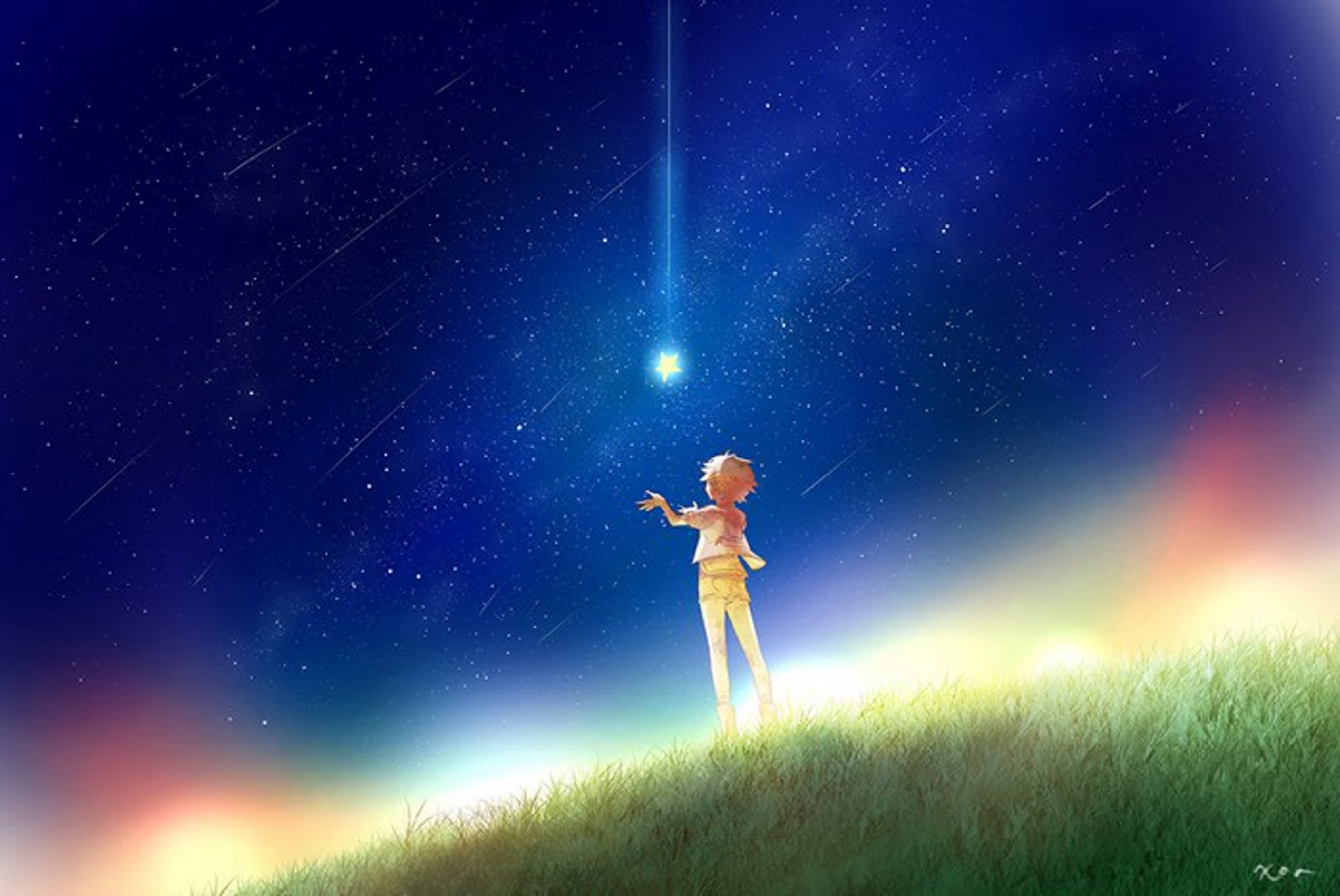 Рисунок мечтая о звездах. Падающая звезда. Звезда с неба. Путеводные звезды. Звездное небо и человек.