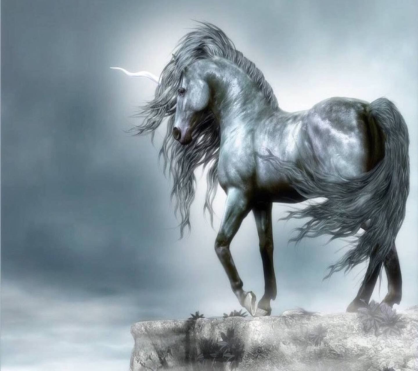 Легендарные лошади. Лошади фэнтези. Конь фэнтези. Мифические лошади. Серый Единорог.
