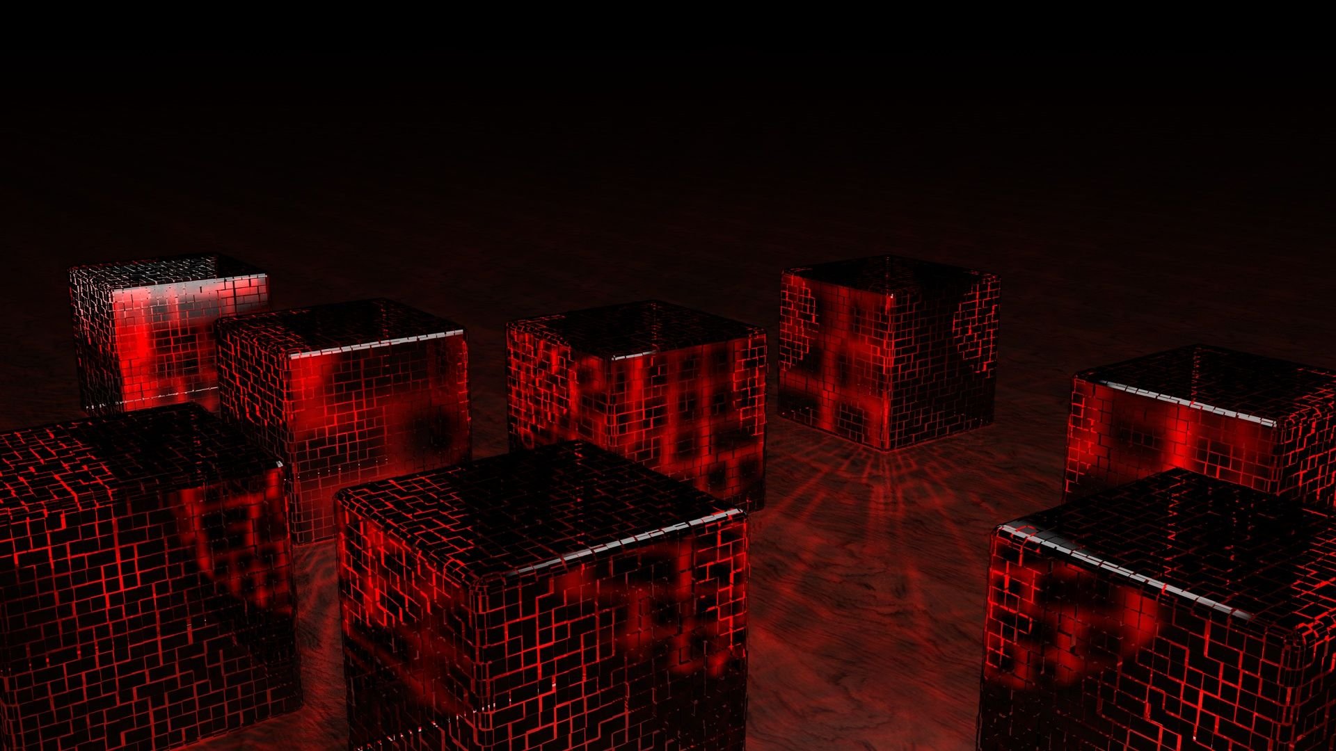 Игра красное черное квадрат. Черно красные кубики. 3д кубик. Черный куб. Трехмерный рабочий стол.