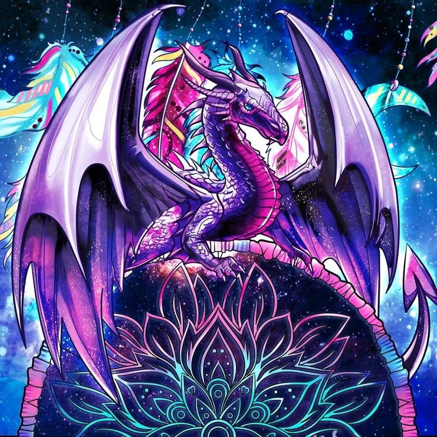 Фиолетовый дракон аниме