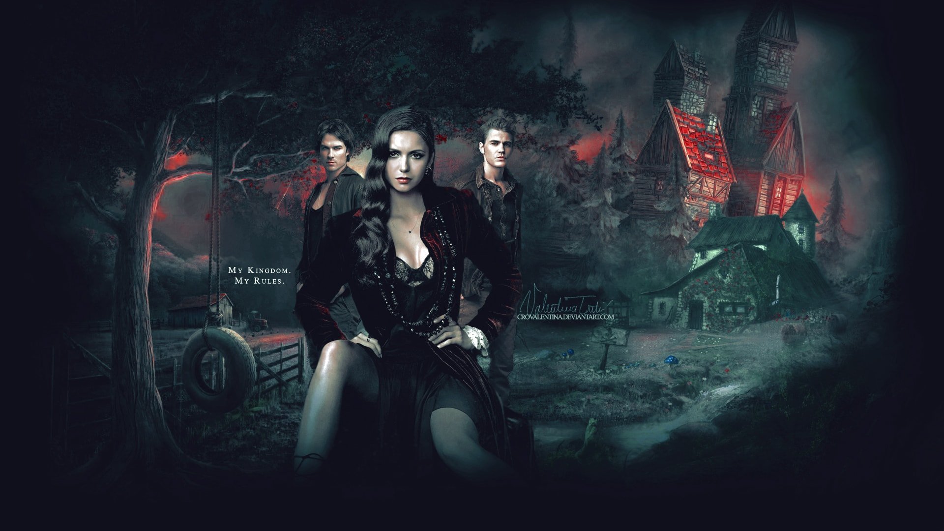 Wallpaper vampire. Заставки на рабочий стол вампиры. Готические постеры.