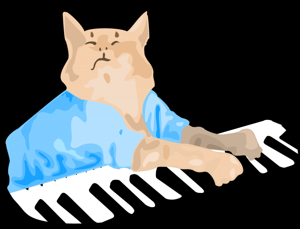 Пианино мемы играть. Кейборд Кэт. Кот на пианино. Кот играет на пианино. Кот играющий на фортепиано.