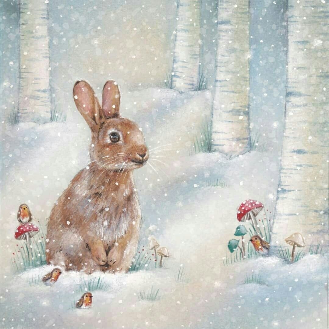 Новым годом зайчик. Новогодний заяц. Зайчик зимой. Зимние иллюстрации. Зайчик зимой живопись.