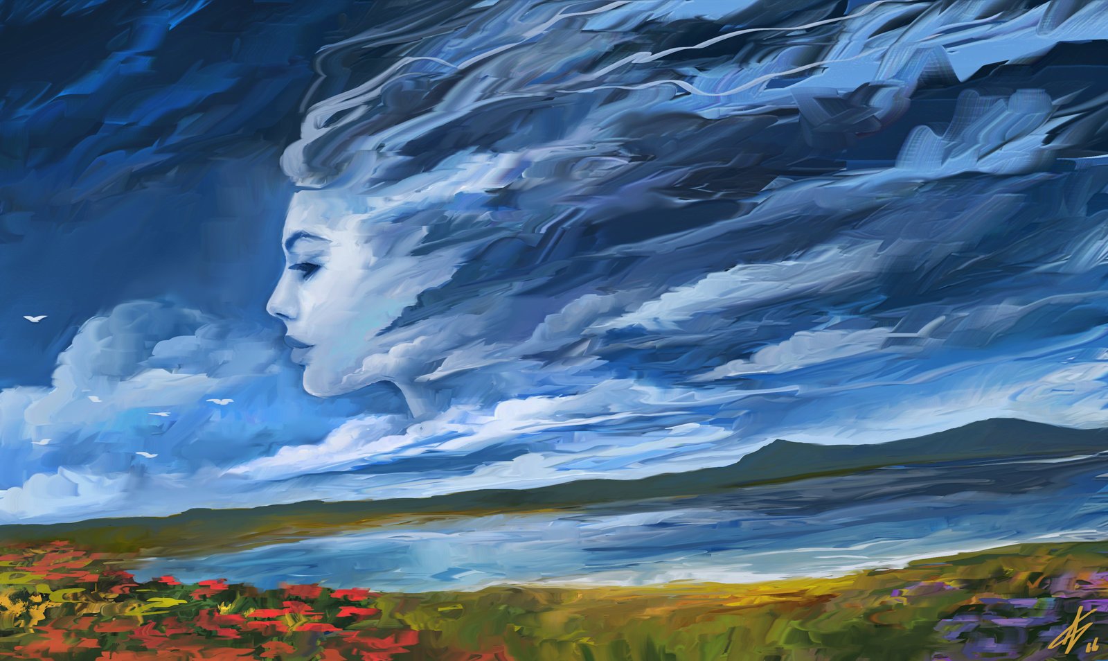 Ветер в образе человека. Картина облака. Образ ветра. Облака с лицами живопись. Образы в облаках.
