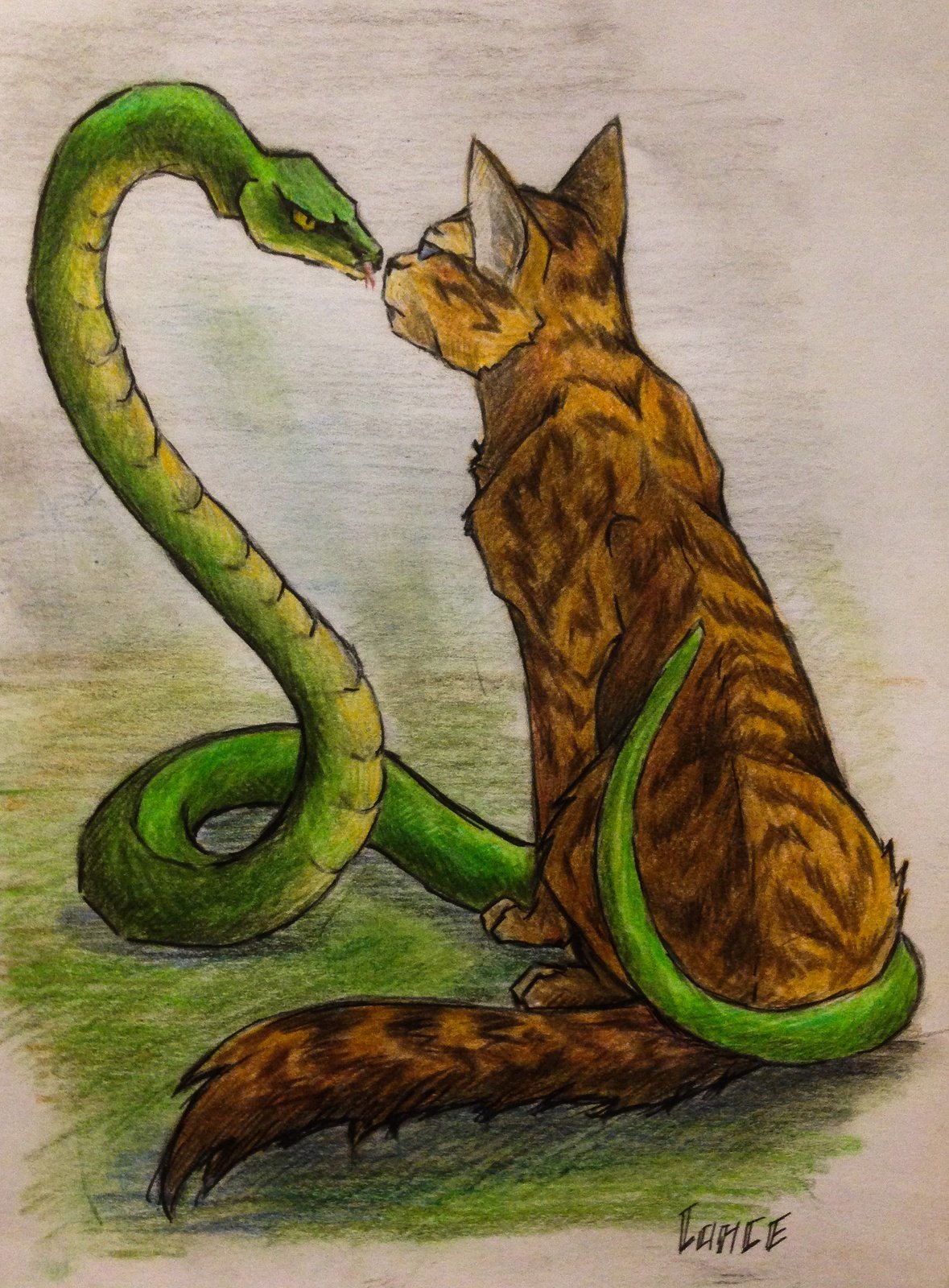 Лиса и змея