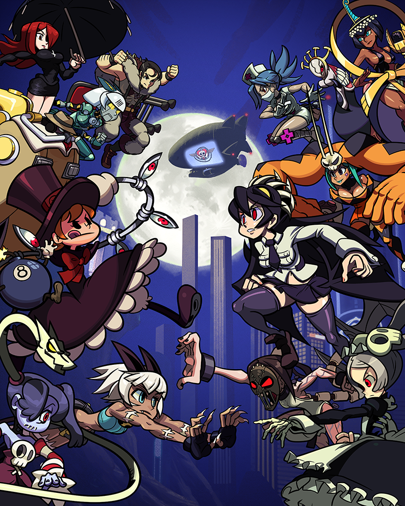 Персонажи скулгерлс. Скуллгерлс. Скулгерлз игра. Skullgirls 2. Skullgirls игра.