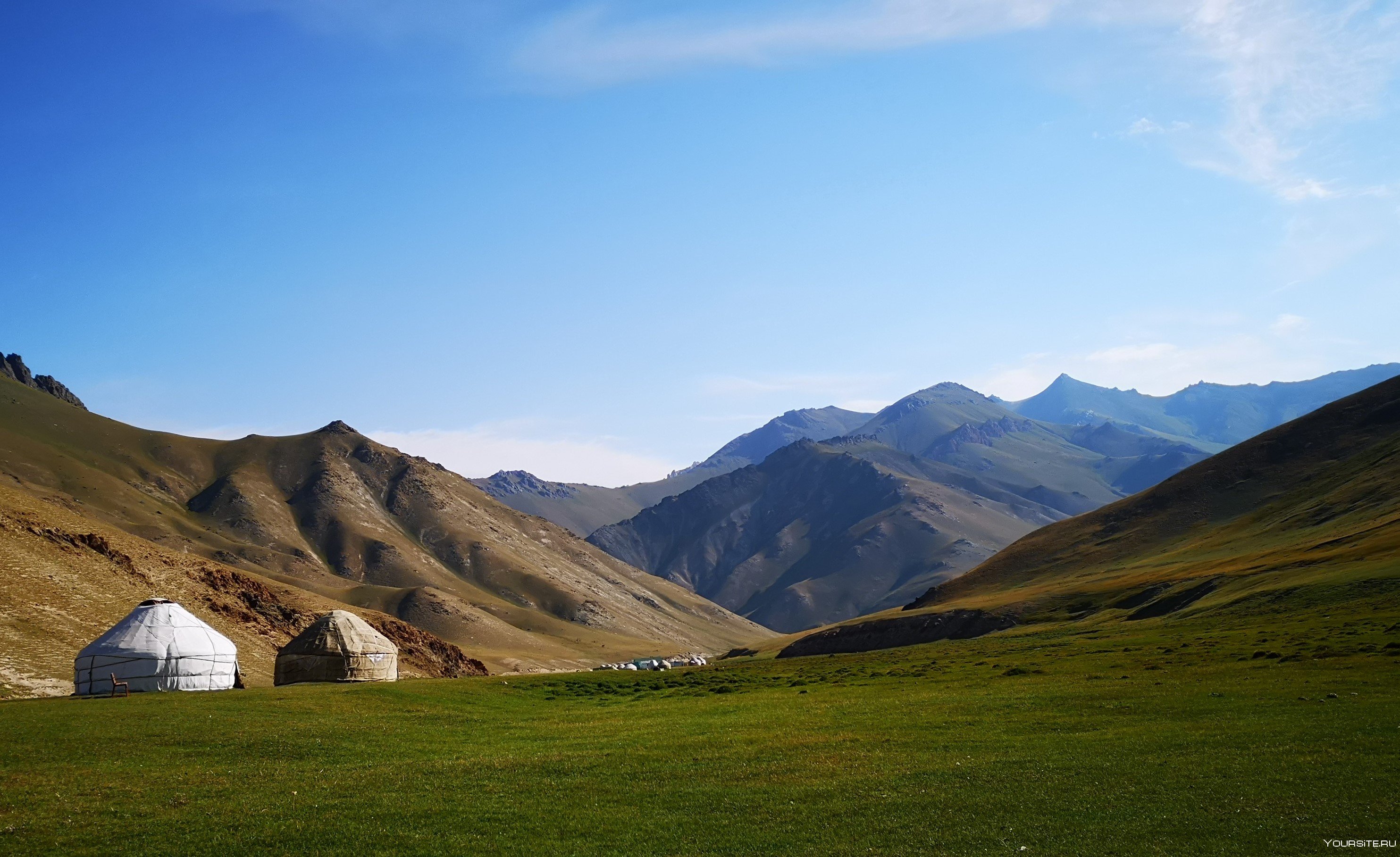 Жайлоо Киргизия юрта гора