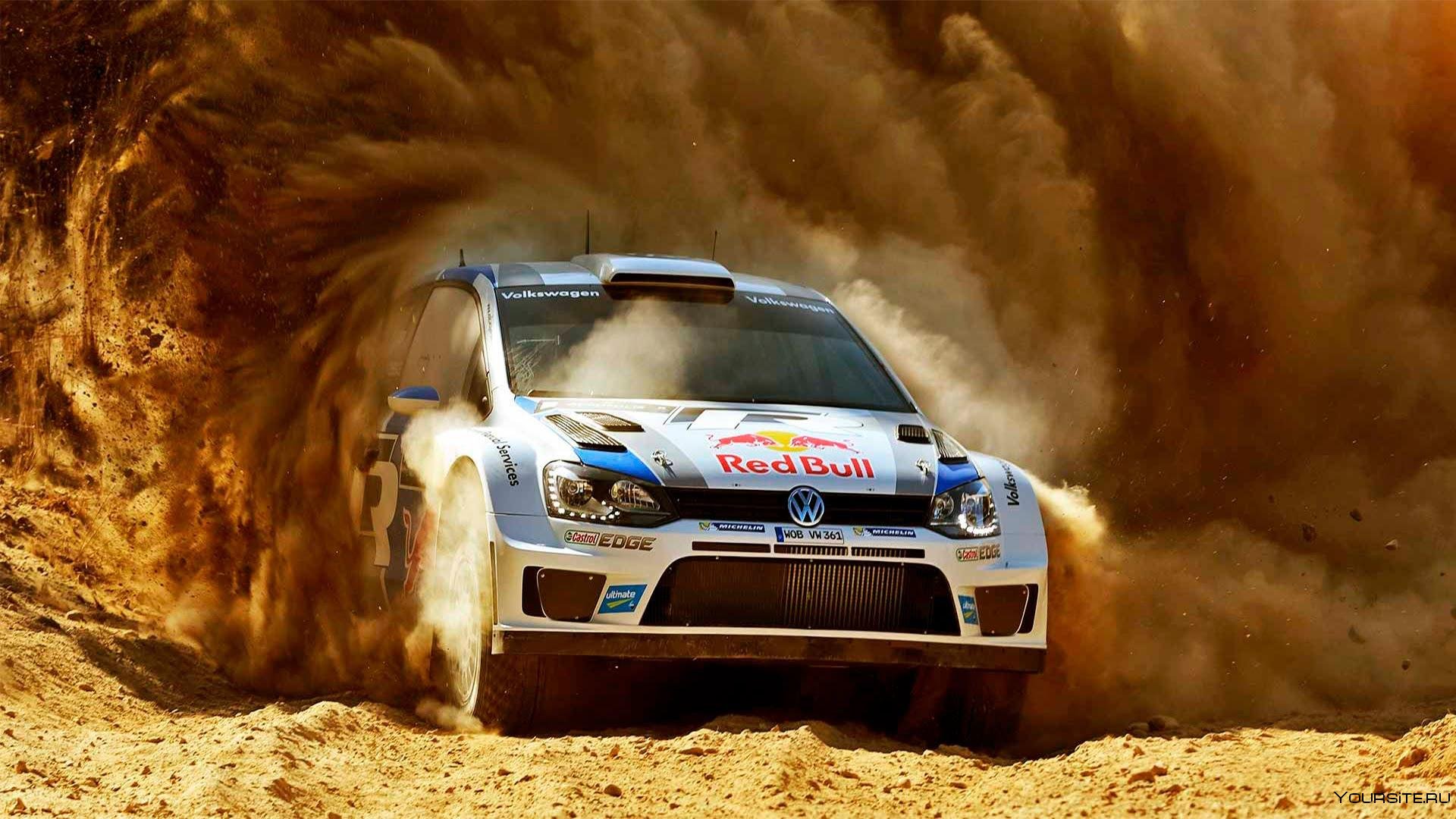 Субару в прыжке WRC