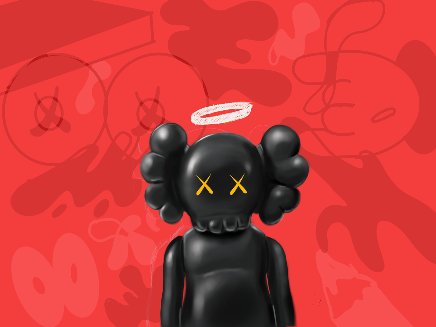 Kaws обои на телефон. KAWS. KAWS Drake. Bearbrick KAWS. Скелет KAWS.